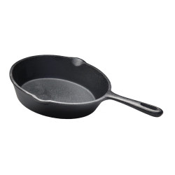 Сковорода чугунная 190/40 с ручкой Luxstahl [НЕ71] - интернет-магазин КленМаркет.ру