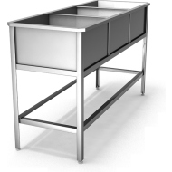 Ванна моечная трехсекционная ВМ 3/4 э Ванна моечная трехсекционная ВМ 3/4 э