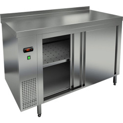 Стол подогреваемый пристенный HICOLD TS 12/GN с бортом - интернет-магазин КленМаркет.ру