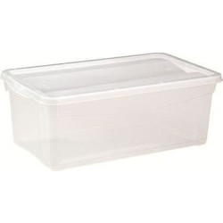 Контейнер 5 л 330х190х120 мм с крышкой прозрачный, ПП [43124920121] - интернет-магазин КленМаркет.ру