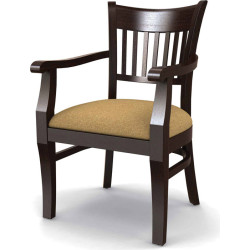 Стул «Ливерпуль» полумягкий с подлокотниками (деревянный каркас) - интернет-магазин КленМаркет.ру