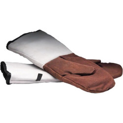 Рукавицы для пекарей 430 мм с длинным манжетом замшевые [GL2] - интернет-магазин КленМаркет.ру