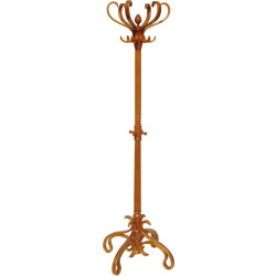 Вешалка В-4Н деревянная (6 крючков на одном уровне) - интернет-магазин КленМаркет.ру