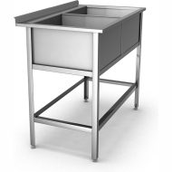 Ванна моечная двухсекционная с бортом ВМП 2/7 оц Ванна моечная двухсекционная с бортом ВМП 2/7 оц
