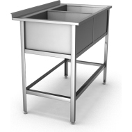 Ванна моечная двухсекционная с бортом ВМП 2/7 нерж Ванна моечная двухсекционная с бортом ВМП 2/7 нерж