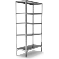 Стеллаж со сплошными полками С-900х300х2000/5 э Стеллаж со сплошными полками С-900х300х2000/5 э