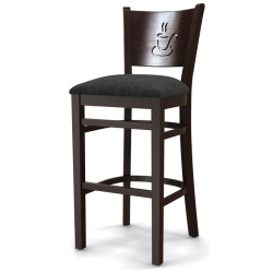 Стул барный «Бристоль» полумягкий (деревянный каркас) - интернет-магазин КленМаркет.ру