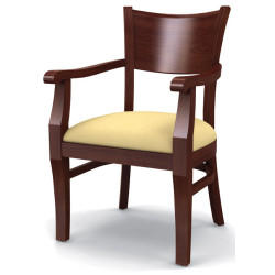 Стул «Бристоль» полумягкий с подлокотниками (деревянный каркас) - интернет-магазин КленМаркет.ру