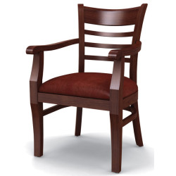 Стул «Оксфорд» полумягкий с подлокотниками (деревянный каркас) - интернет-магазин КленМаркет.ру