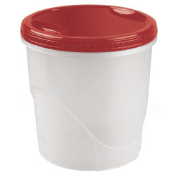 Контейнер 153х133 мм круглый с завинчивающейся крышкой полипропилен [432107621] - интернет-магазин КленМаркет.ру