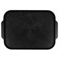 Поднос столовый из полистирола 450х355 мм черный [1730] - интернет-магазин КленМаркет.ру