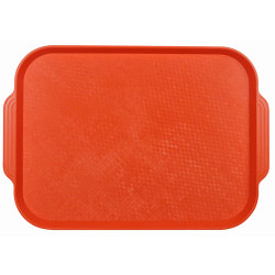Поднос столовый из полистирола 450х355 мм оранжевый [1730] - интернет-магазин КленМаркет.ру