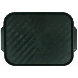 Поднос столовый из полистирола 450х355 мм темно-зеленый [1730] - интернет-магазин КленМаркет.ру