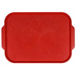 Поднос столовый из полистирола 450х355 мм красный [1730] - интернет-магазин КленМаркет.ру