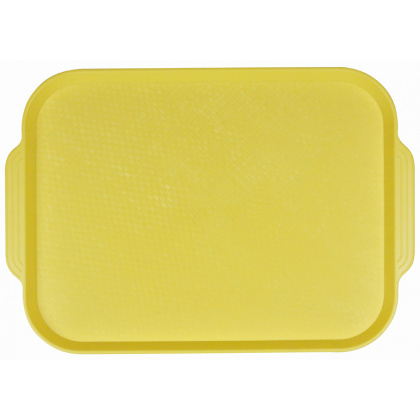 Поднос столовый из полистирола 450х355 мм желтый [1730] - интернет-магазин КленМаркет.ру