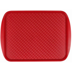 Поднос столовый из полистирола 450х350 мм красный [422106604] - интернет-магазин КленМаркет.ру