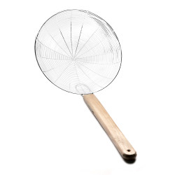 Сито-шумовка 240 мм с деревянной ручкой [F3-16122] - интернет-магазин КленМаркет.ру