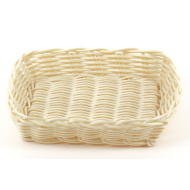 Корзинка пластиковая 195х175 мм бежевая [KT3525]