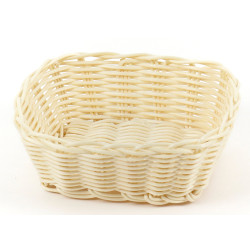 Корзинка пластиковая 170х150 мм бежевая [KT3467] - интернет-магазин КленМаркет.ру