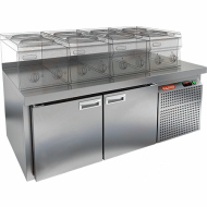 Стол охлаждаемый под тепловое оборудование HICOLD GN 11/TN LT SH на низких ножках