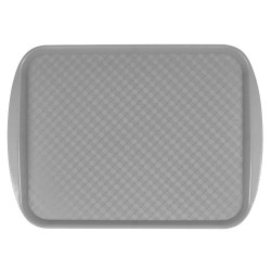 Поднос столовый из полистирола 420х300 мм серый [422106711] - интернет-магазин КленМаркет.ру
