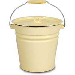 Ведро эмалированное 12 л с крышкой [2с28] - интернет-магазин КленМаркет.ру