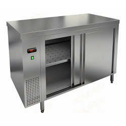 Стол подогреваемый пристенный HICOLD TS 11/SN с бортом - интернет-магазин КленМаркет.ру