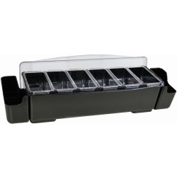 Диспенсер для фруктов 6 лотков + 2 лотка для трубочек [JW-BN6L] - интернет-магазин КленМаркет.ру