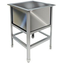 Ванна моечная односекционная ТЕХНО-ТТ ВМ-11/530 краш - интернет-магазин КленМаркет.ру