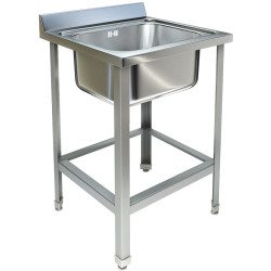 Ванна моечная односекционная с бортом ТЕХНО-ТТ ВМ-11/657 краш - интернет-магазин КленМаркет.ру