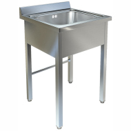 Ванна моечная односекционная с бортом