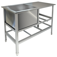 Ванна моечная с рабочей поверхностью ТЕХНО-ТТ ВМ-31/530 краш