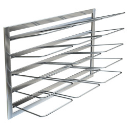 Полка настенная для досок ТЕХНО-ТТ ПН-251/604 (5 секций) вертикальная - интернет-магазин КленМаркет.ру