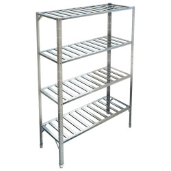 Стеллаж с перфорированными полками ТЕХНО-ТТ СТР-424/1504 нерж - интернет-магазин КленМаркет.ру