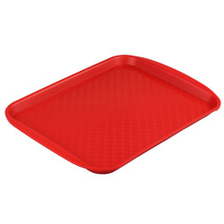 Поднос столовый из полипропилена 330х260 мм красный [4660011181431] - интернет-магазин КленМаркет.ру