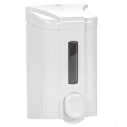 Диспенсер для жидкого мыла с индикатором 500 мл бело-серый [S2] - интернет-магазин КленМаркет.ру