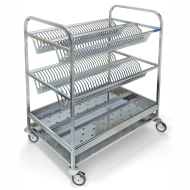 Тележка для сушки посуды ТП-234К (на 140 тарелок и 100 стаканов) Тележка для сушки посуды ТП-234К (на 140 тарелок и 100 стаканов)