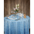 Скатерть 145х195 см «Журавинка» голубая (квадрат) - интернет-магазин КленМаркет.ру
