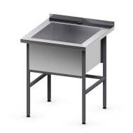 Ванна моечная односекционная с бортом