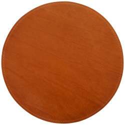 Подложка круглая под блюда из натуральной кожи - интернет-магазин КленМаркет.ру