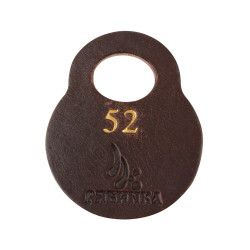 Номерок «Рябинка» из натуральной кожи - интернет-магазин КленМаркет.ру