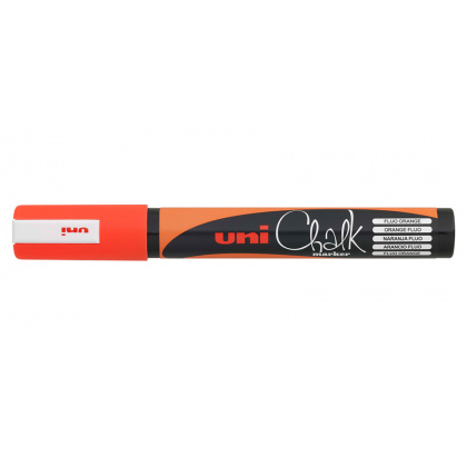 Маркер оранжевый для оконных и стеклянных поверхностей 1,8-2,5 мм Uni Chalk PWE-5M - интернет-магазин КленМаркет.ру