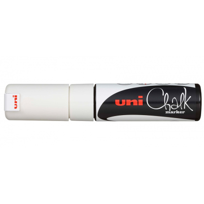 Маркер белый для оконных и стеклянных поверхностей Uni Chalk PWE-8K - интернет-магазин КленМаркет.ру