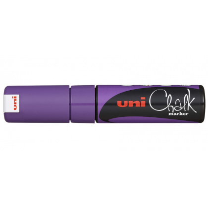 Маркер фиолетовый для оконных и стеклянных поверхностей Uni Chalk PWE-8K - интернет-магазин КленМаркет.ру