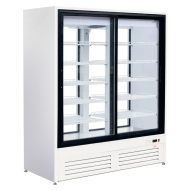 Шкаф холодильный ПРЕМЬЕР ШВУП1ТУ-1,4К2 (двери-купе, остекление с двух сторон)