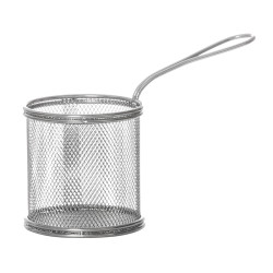 Корзинка для картофеля фри с ручкой 90х90 мм [QL089-03]  - интернет-магазин КленМаркет.ру