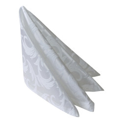 САЛФЕТКА 45х45см МАТИ белая перья[06С26-КВ 1625/010101] - интернет-магазин КленМаркет.ру