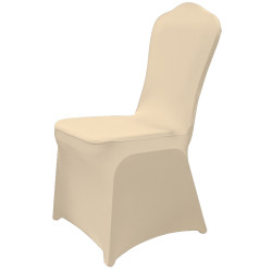 Чехол универсальный на стул из бифлекс цвет бежевый - интернет-магазин КленМаркет.ру