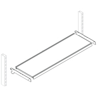 Полка ECO 665х370 мм с кронштейном
