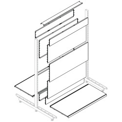 База островного стеллажа ECO 1000х1800 мм - интернет-магазин КленМаркет.ру